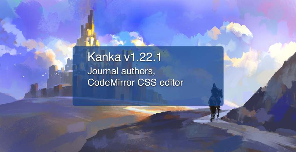 1.22.1 – Journal authors, CodeMirror CSS editor, clearer boosted features
