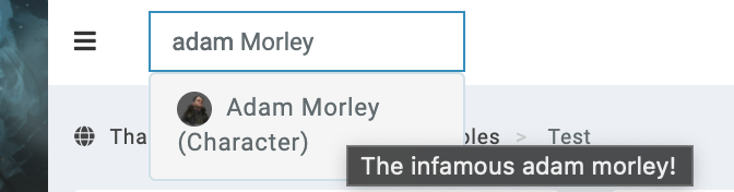 live search ctrl click support