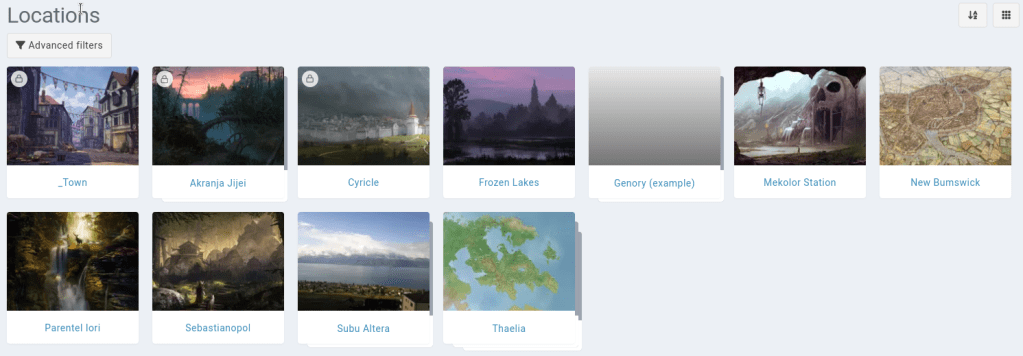 new grid list design locations