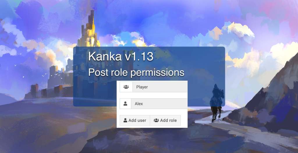 Kanka 1.13 post role permissions