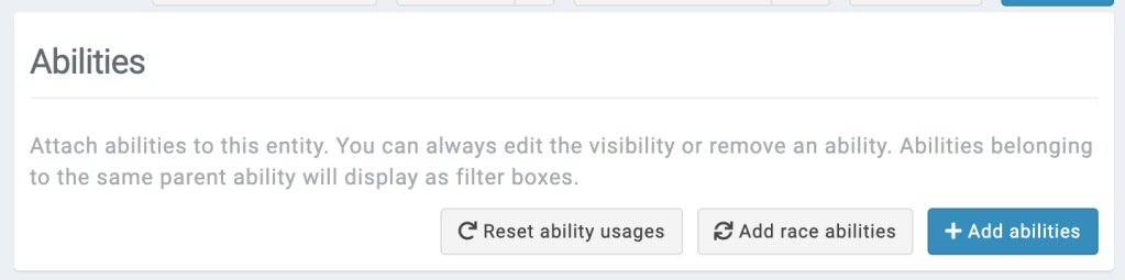 add race abilities button - bulk attribute