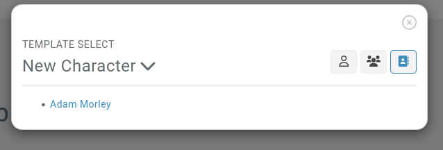 entity creator template mode