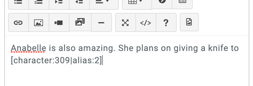 entity aliases advanced mention format