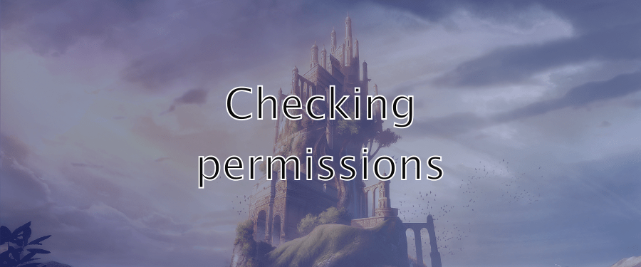 kanka checking permissions