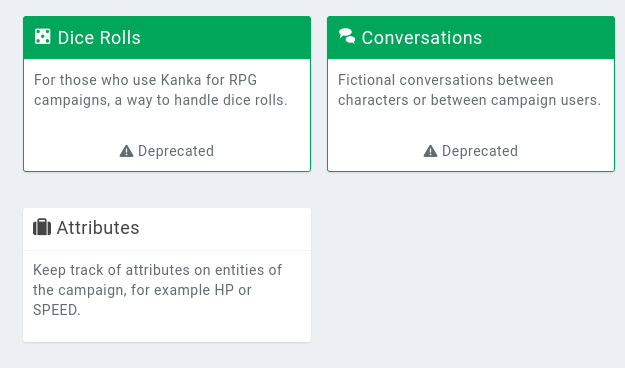 campaign module: attributes