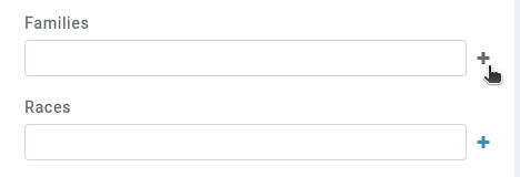 character families and races new option
