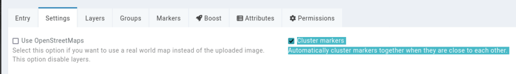map clustering disable
