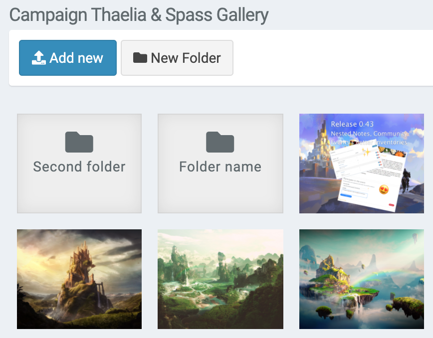 campaign gallery folders