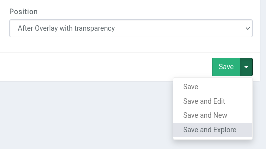 map new actions control