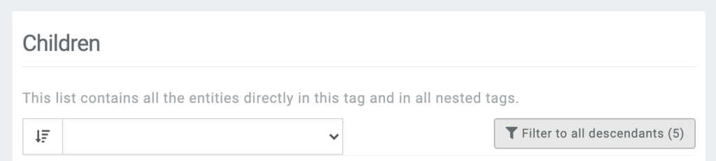lists with filter button
