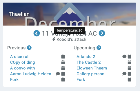 dashboards calendar weather
