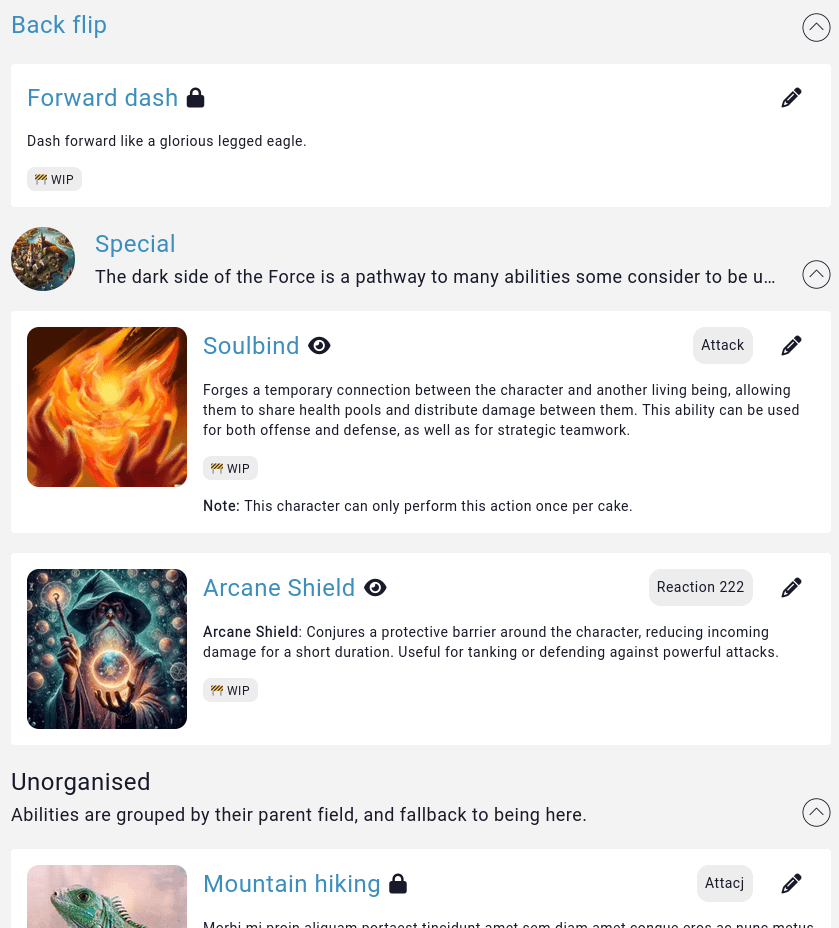 entity abilities rendering