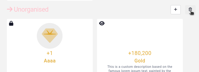 inventory delete section