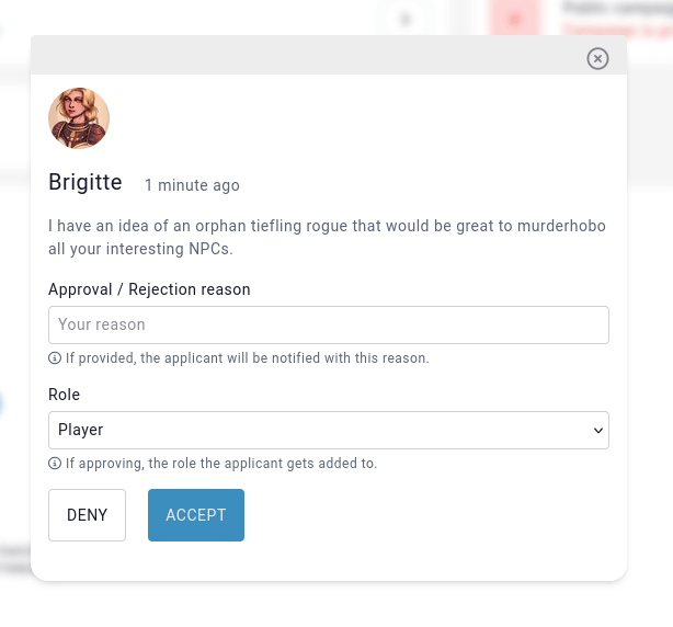 application approval