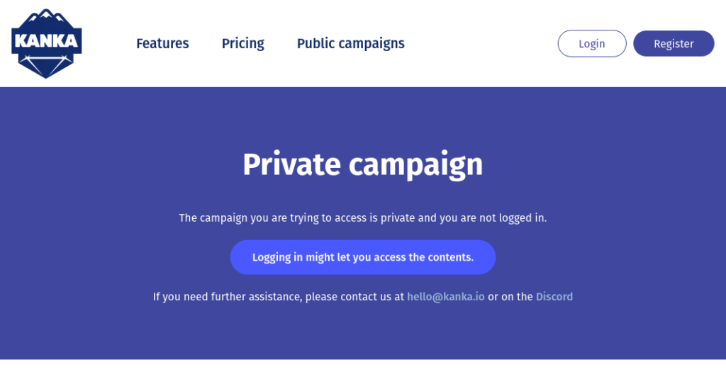 private campaign