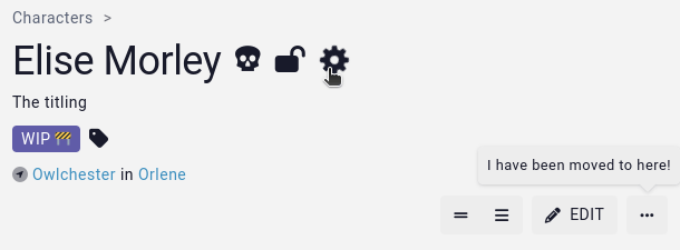 old entity action cog icon