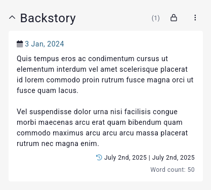 post with calendar date link