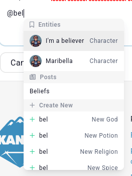 text editor slash command
